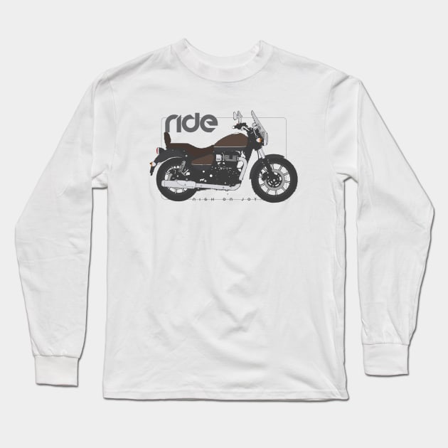 Ride meteor supernova brown Long Sleeve T-Shirt by NighOnJoy